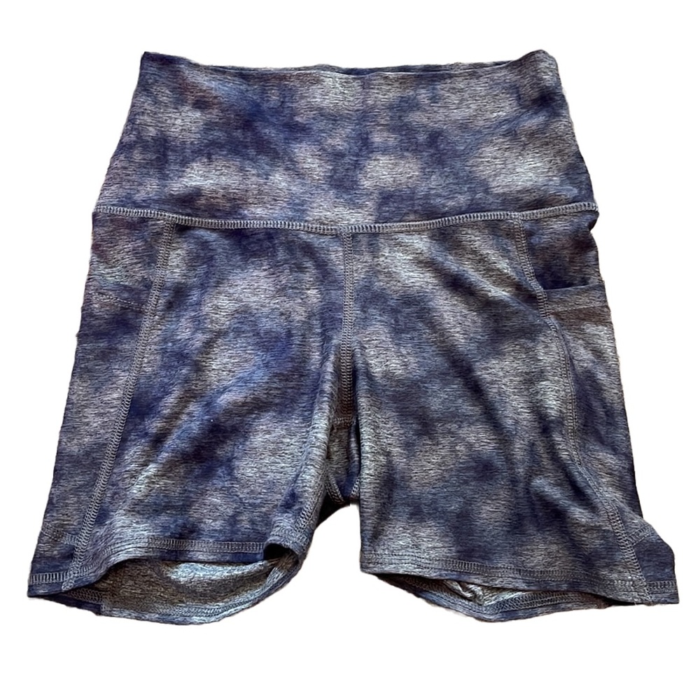 Evolution and Creation EVCR Women’s Size S Grey Purple Biker Short Workout Yoga